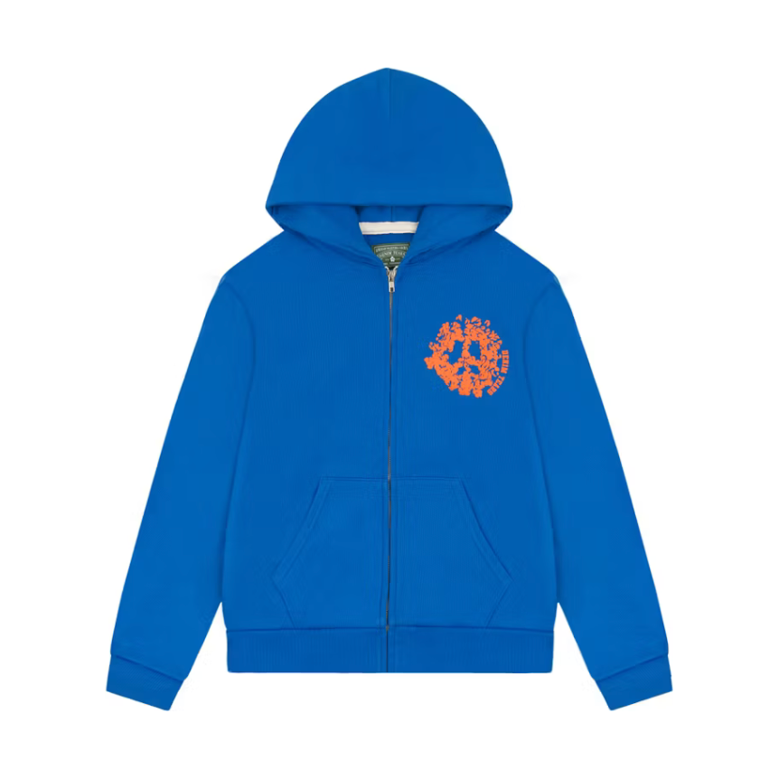 Denim Tears Denim University Zip Hoodie Royal Blue