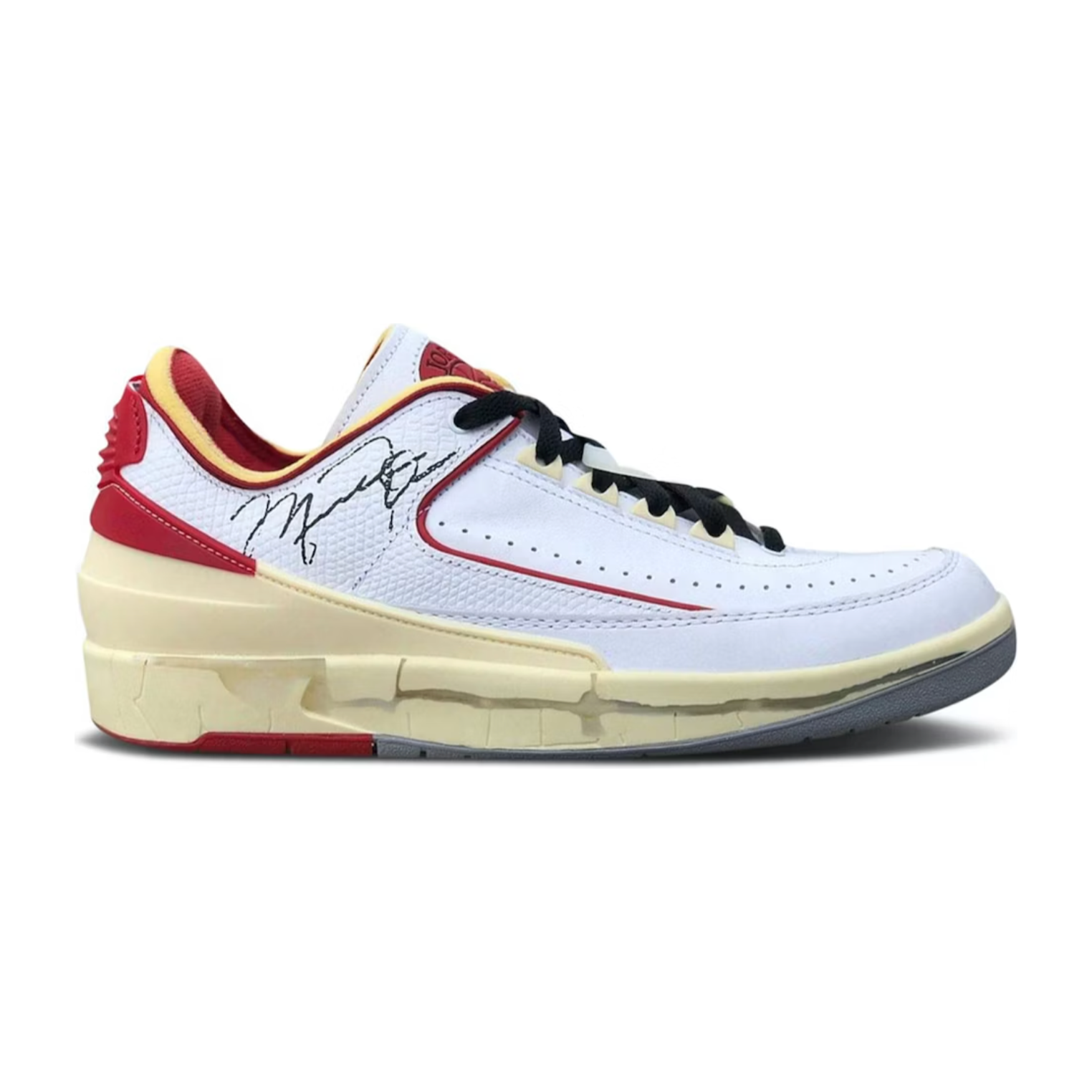 Jordan 2 Retro Low SP Off-White White Red | Jordan's | KershKicks