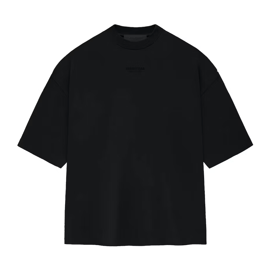 Fear Of God Essentials T Shirt Jet Black Fear Of God KershKicks