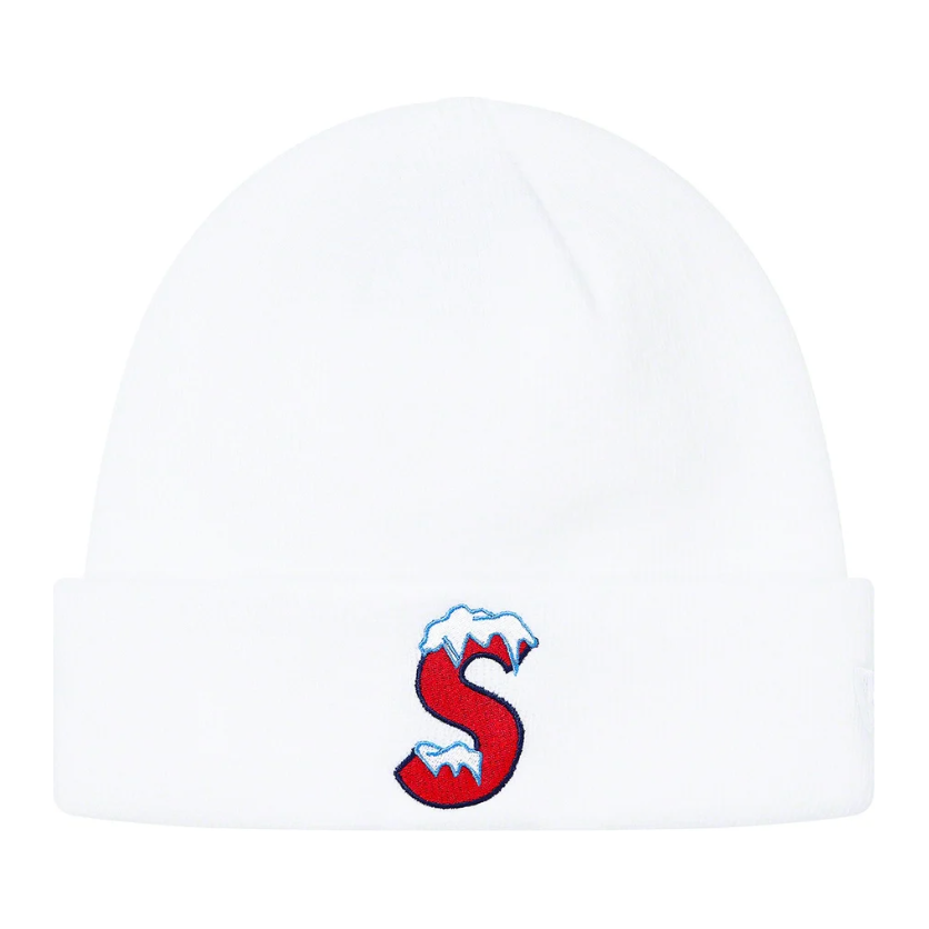 Supreme New Era S Logo Beanie (FW20) White | Supreme | KershKicks