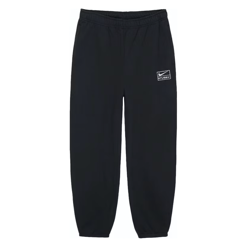 Stussy x Nike Stone Washed Fleece Sweatpants Black (FW23)