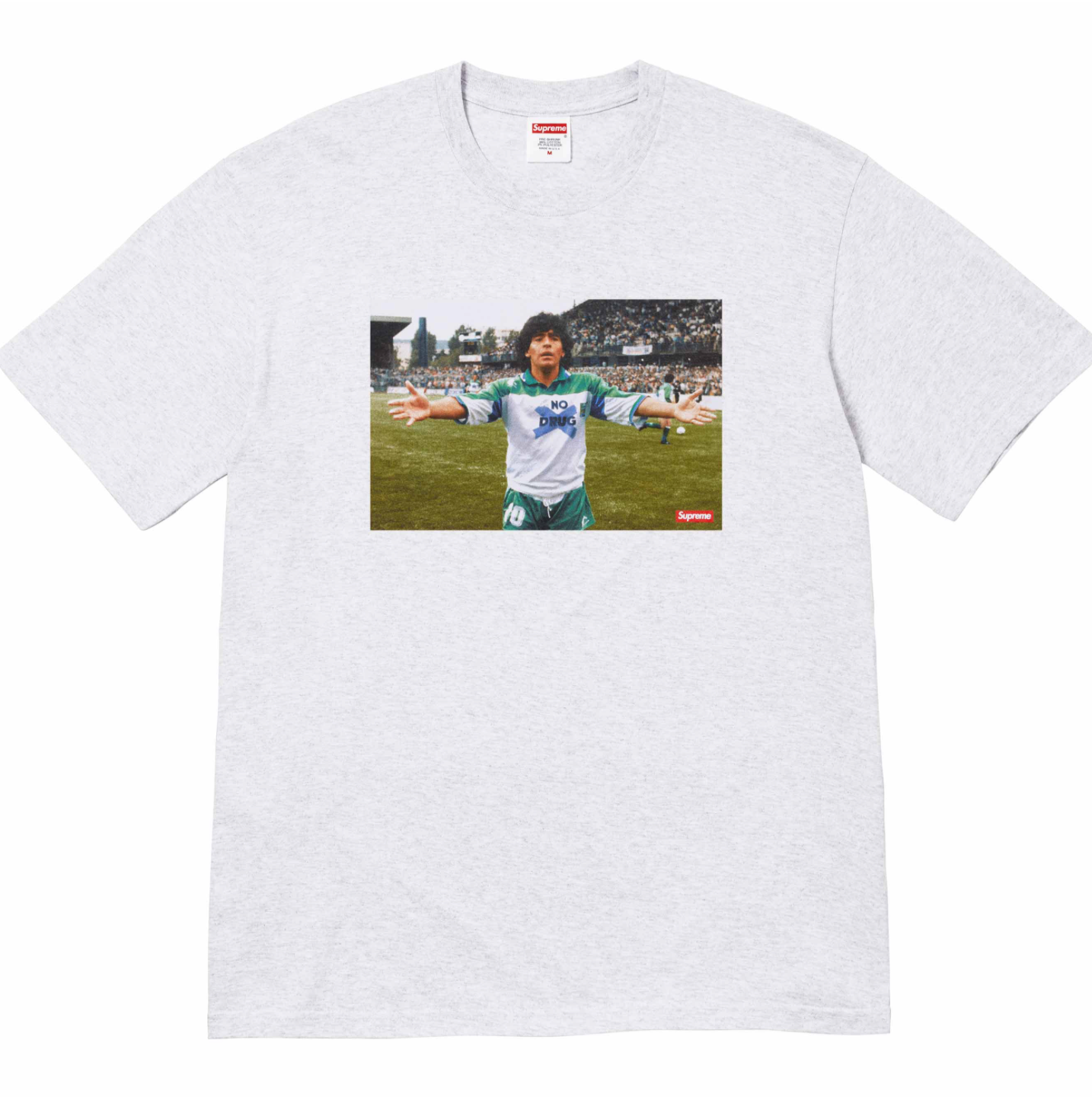 Supreme Maradona Tee Grey | Supreme | KershKicks