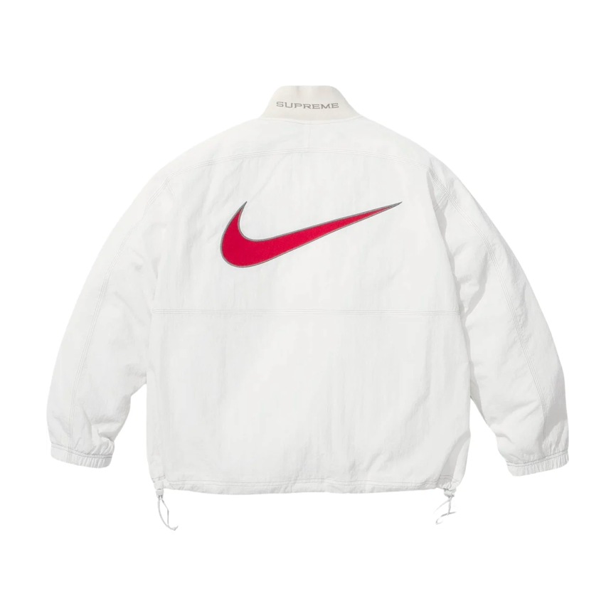 Supreme nike swoosh sweater white on sale