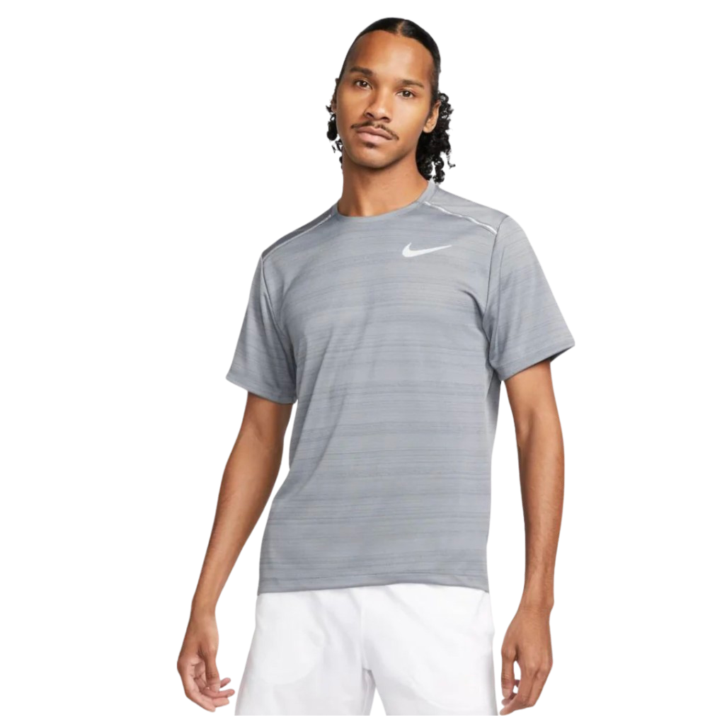 Nike Dri Fit Miler 1.0 T Shirt Grey Nike KershKicks