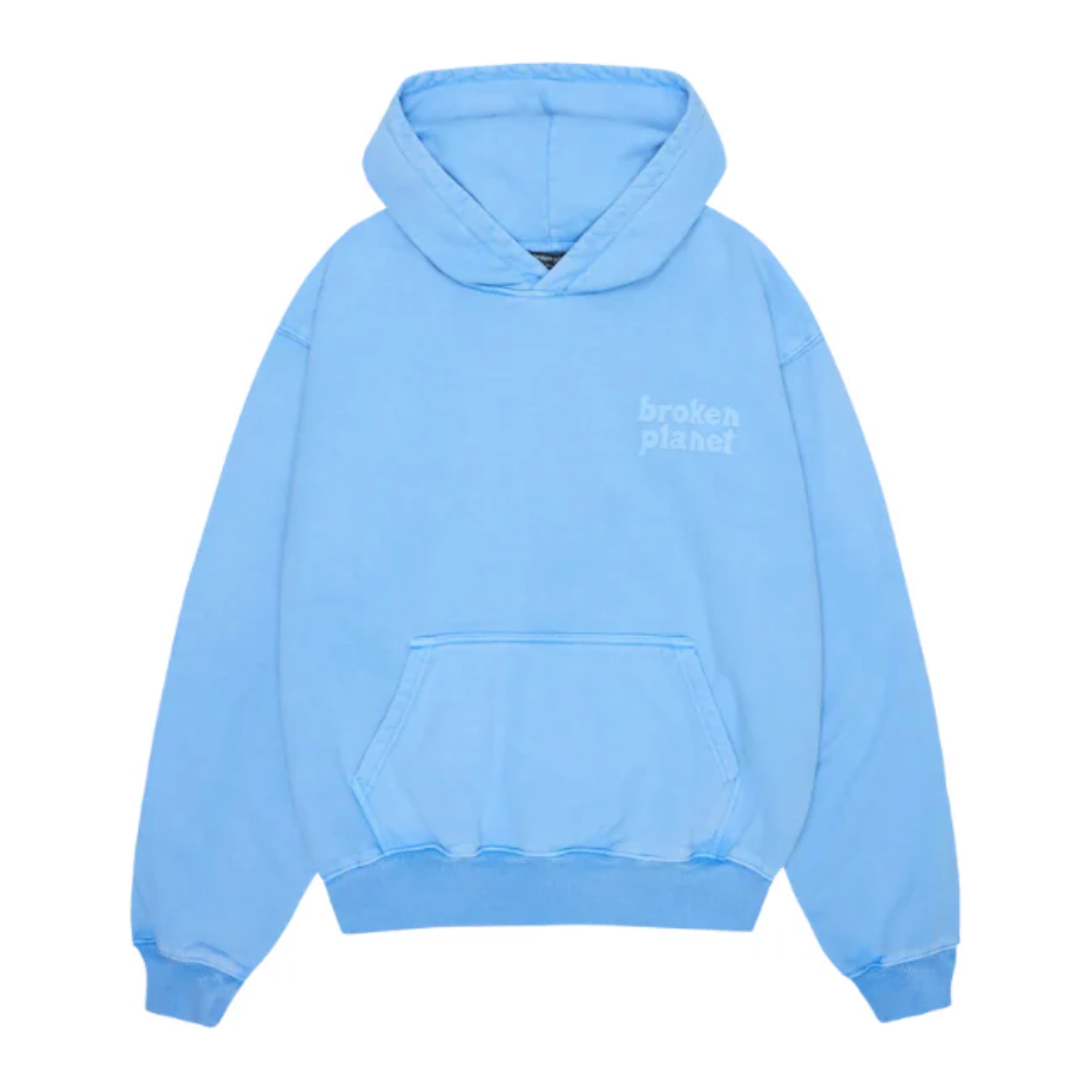 Broken Planet Basics Hoodie Washed Light Blue Broken Planet Market KershKicks