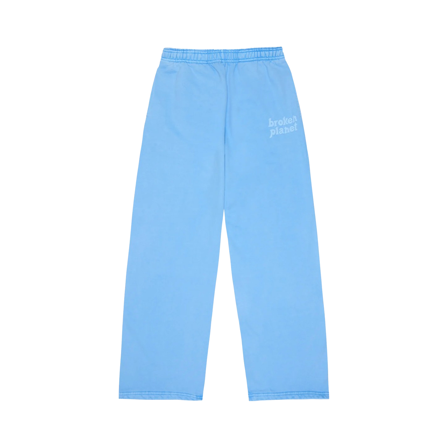 Broken Planet Wide Leg Sweatpants Washed Light Blue