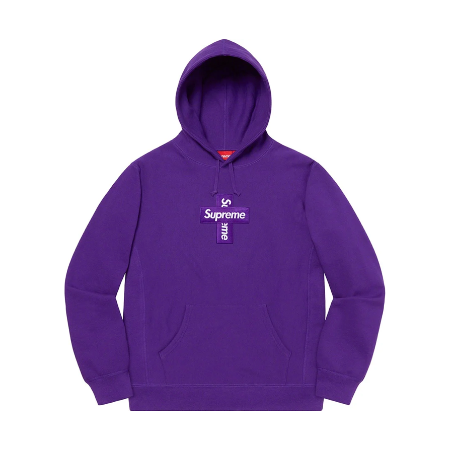 Supreme cross box logo hooded sweatshirt red sale