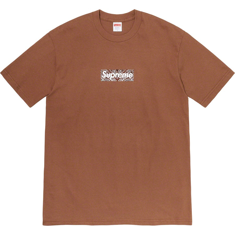 Supreme Bandana Box Logo Tee - Brown | Supreme | KershKicks