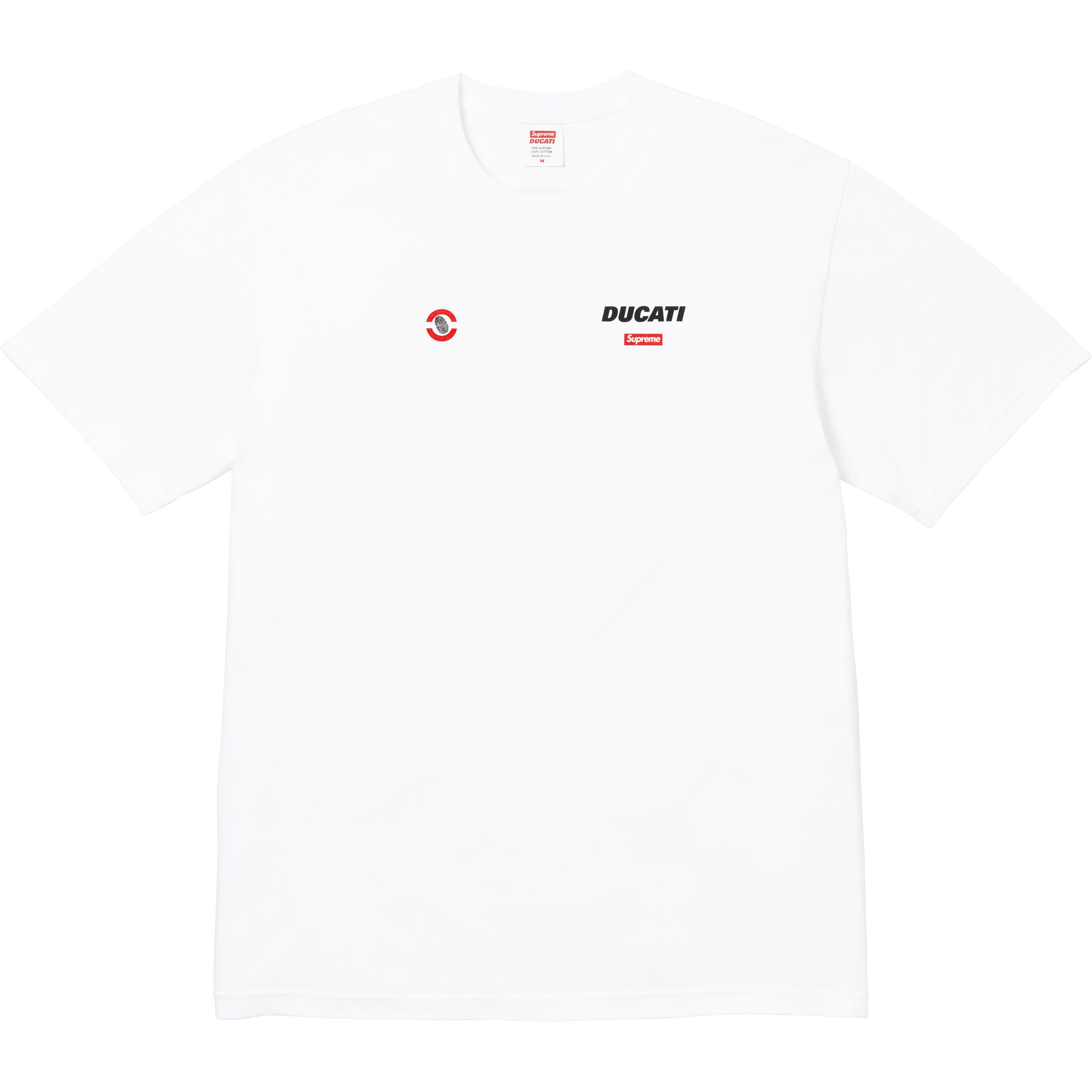 SUPREME DUCATI LOGO TEE WHITE Supreme KershKicks