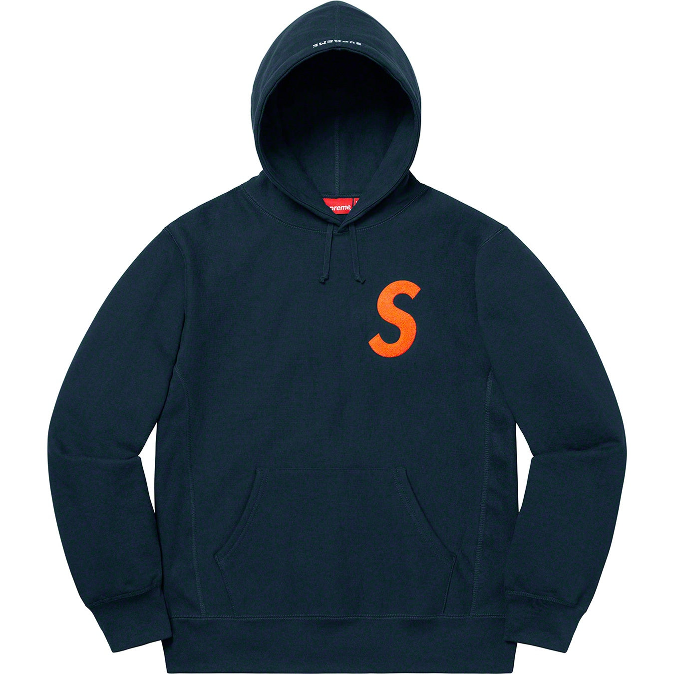 Supreme S Logo Hooded Sweatshirt (FW19) Navy | Supreme | KershKicks