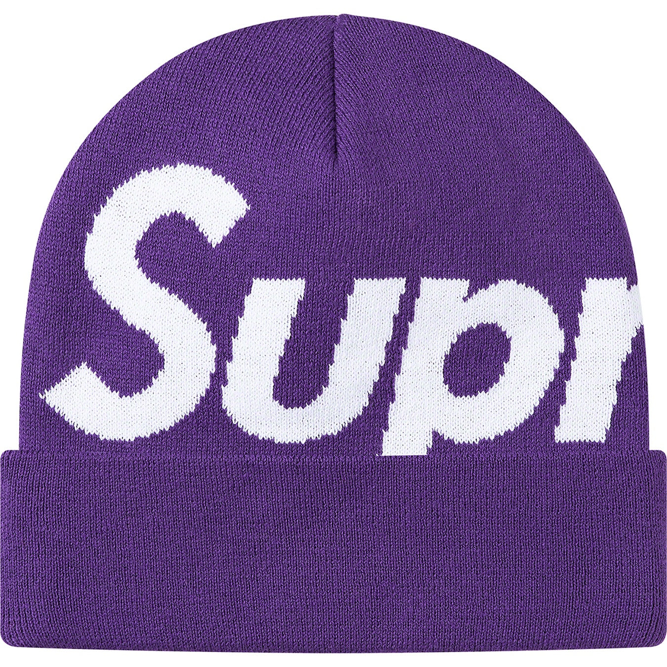 Supreme Big Logo Beanie (FW20) Purple