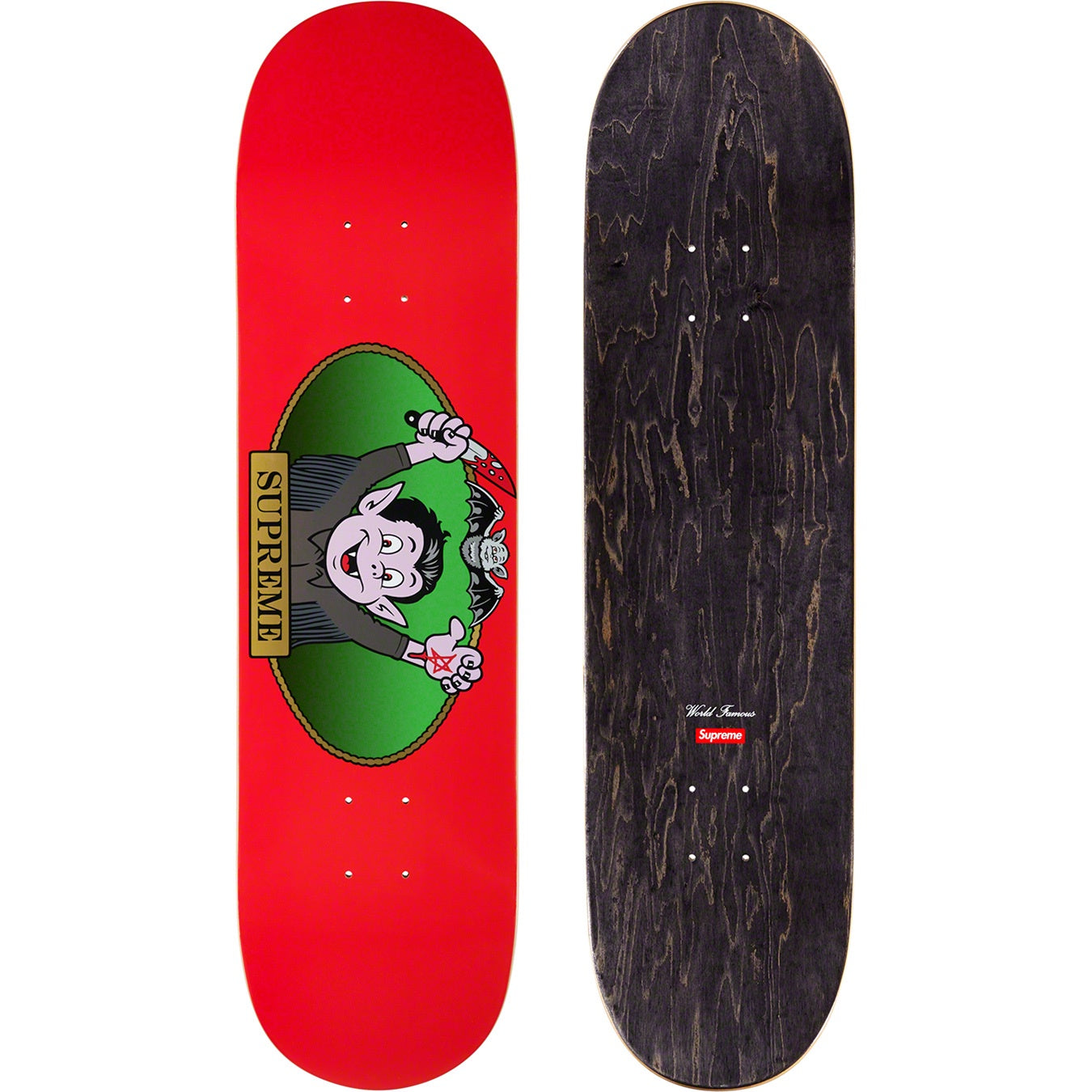 Supreme Vampire Boy Skateboard - Red | Supreme | KershKicks