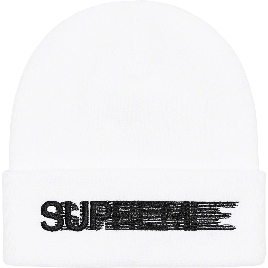 Supreme Motion Logo Beanie SS23 White