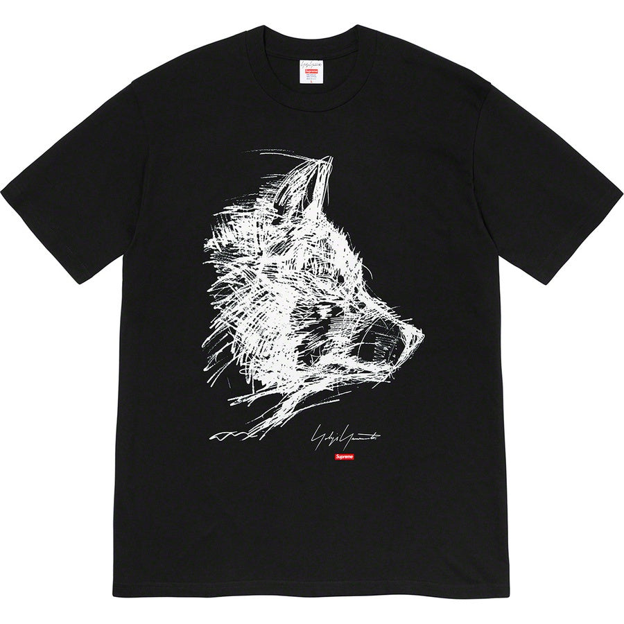 Supreme Yohji Yamamoto Scribble Wolf Tee Black