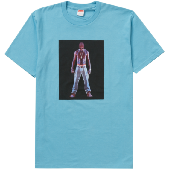 Supreme Tupac Hologram Tee Light Slate | Supreme | KershKicks