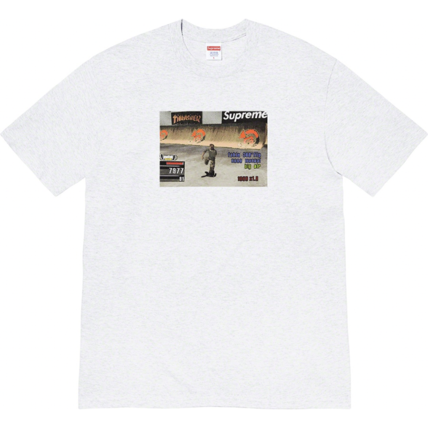 Supreme®/Thrasher® Game Tee Ash | Supreme | KershKicks