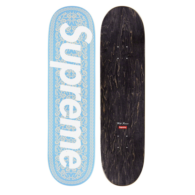 Supreme Celtic Knot Skateboard Deck Blue