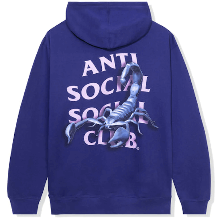 Anti social social club hoodie purple sale