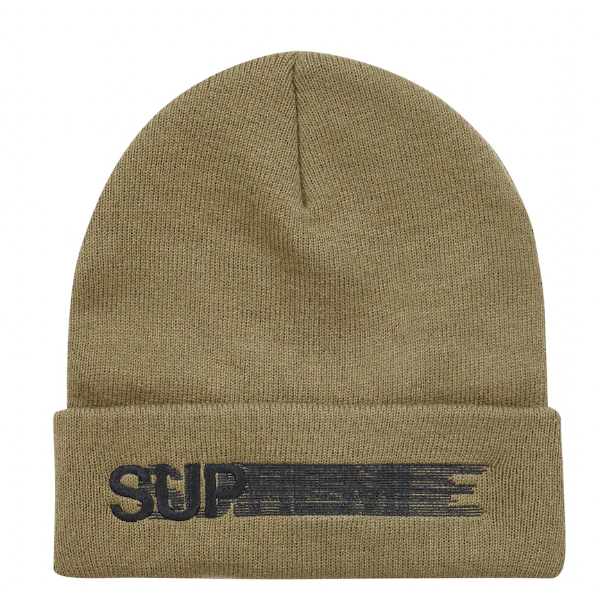 Supreme Motion Logo Beanie (SS23) Taupe