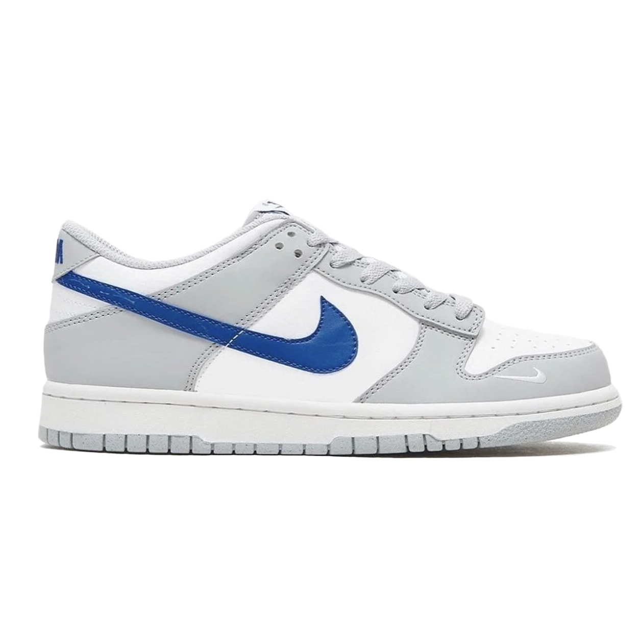 Nike Dunk Low Mini Swoosh Wolf Grey Game Royal (GS)