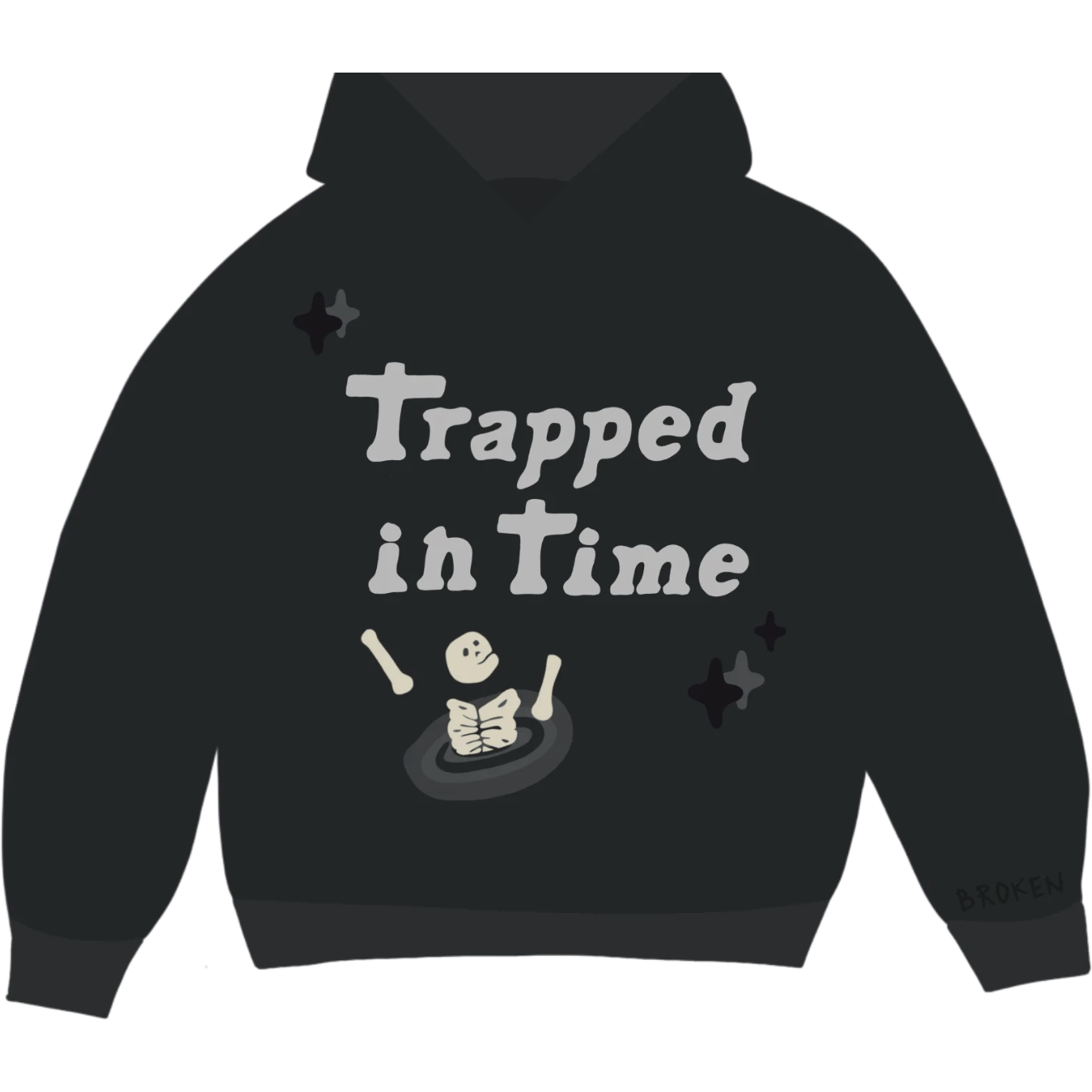 Broken Planet Market 'Trapped In Time' Hoodie Soot Black – Garms