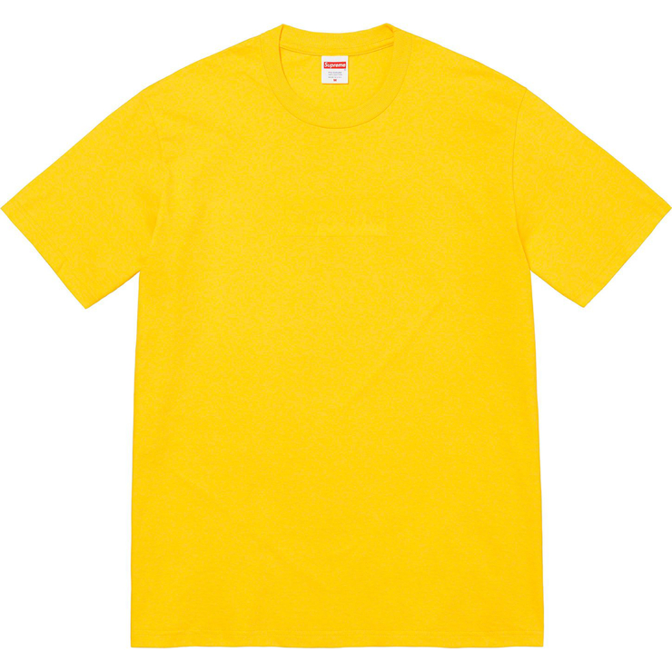 Supreme Tonal Box Logo Tee Yellow | Supreme | KershKicks