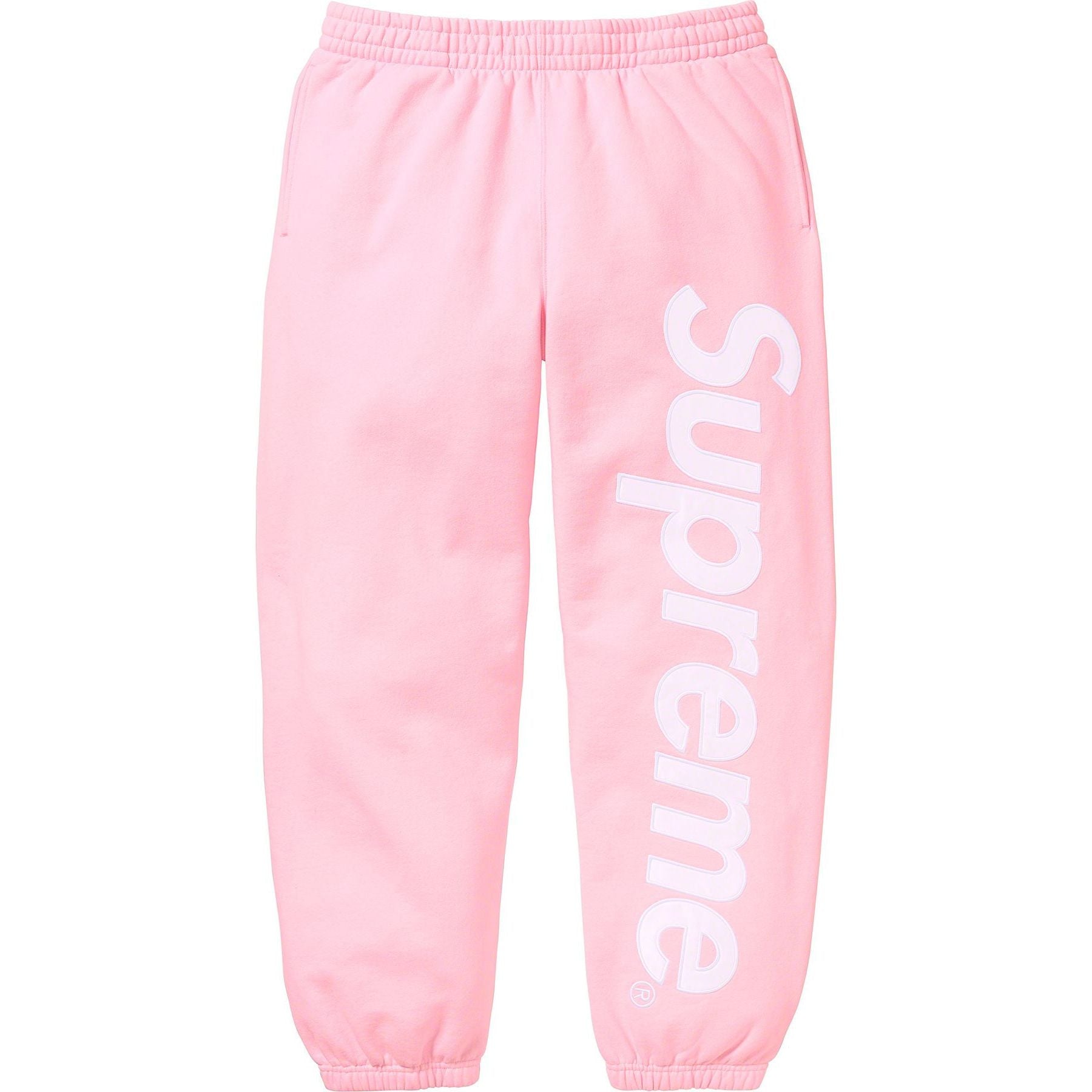 Supreme Satin Applique Sweatpant - Light Pink | Supreme | KershKicks