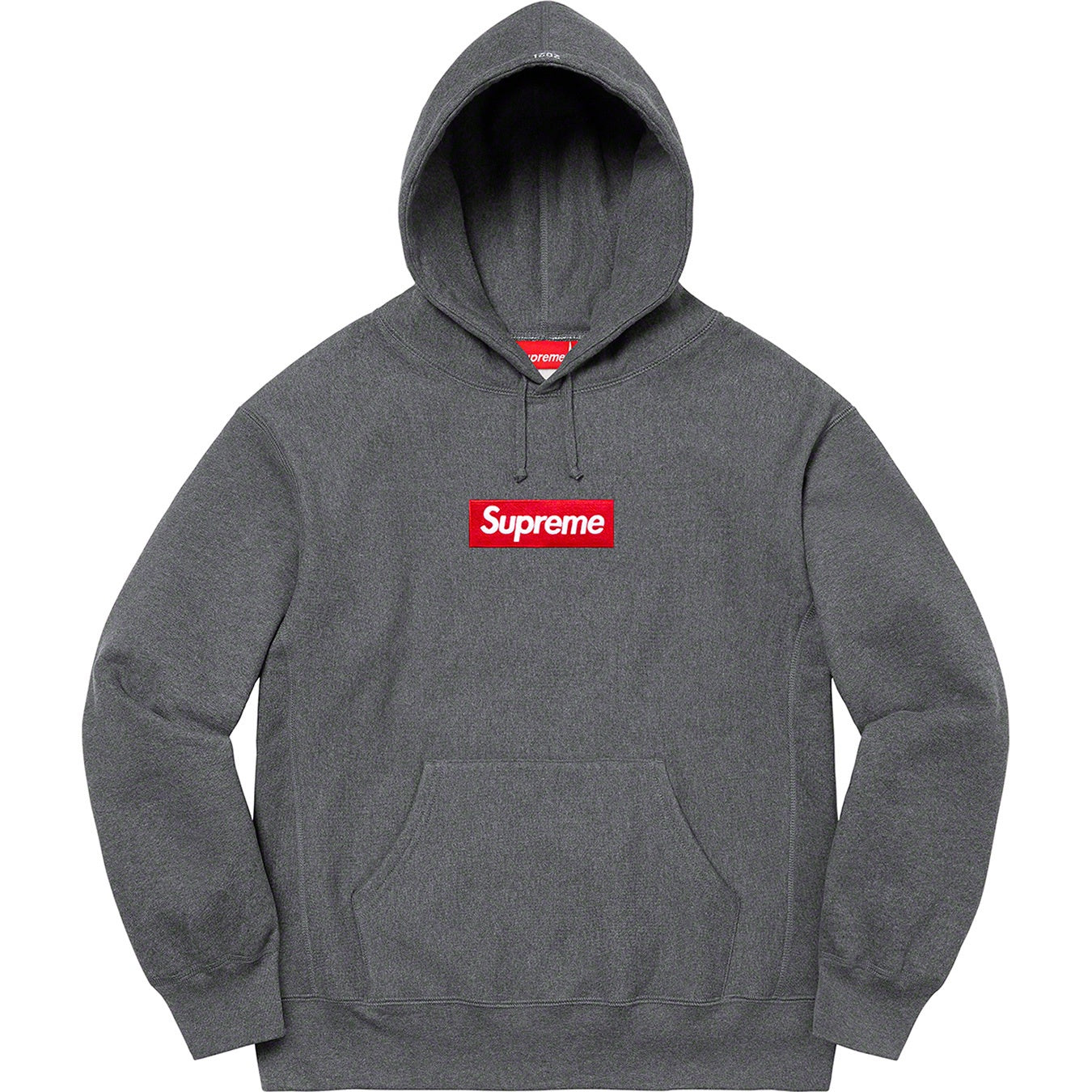 Supreme Box Logo Hooded Sweatshirt - Charcoal | Supreme | KershKicks