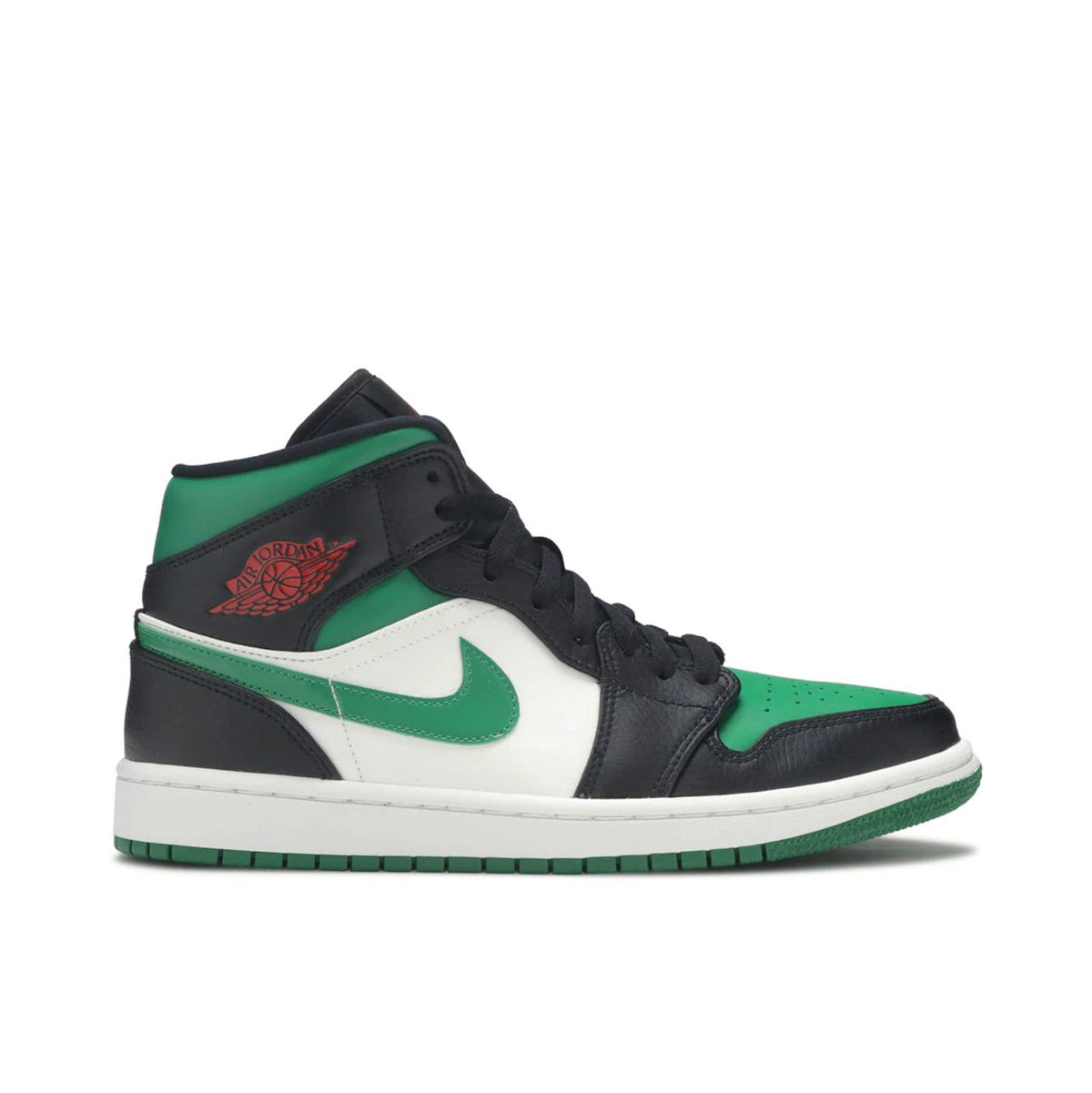 Jordan 1 Mid Green Toe by Jordan's in Shoes. Available at KershKicks for £225.00. A must-have for fans of Jordan's looking to elevate their style with this Shoes.