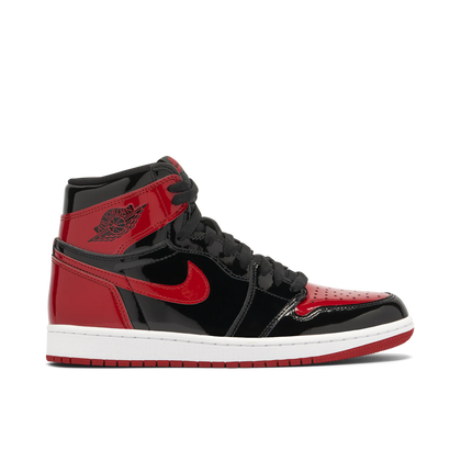 Jordan 1 Retro High OG Patent Bred by Jordan's in Shoes. Available at KershKicks for £235.00. A must-have for fans of Jordan's looking to elevate their style with this Shoes.