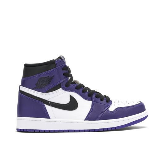 Jordan 1 Retro High Court Purple White by Jordan's in Shoes. Available at KershKicks for £250.00. A must-have for fans of Jordan's looking to elevate their style with this Shoes.