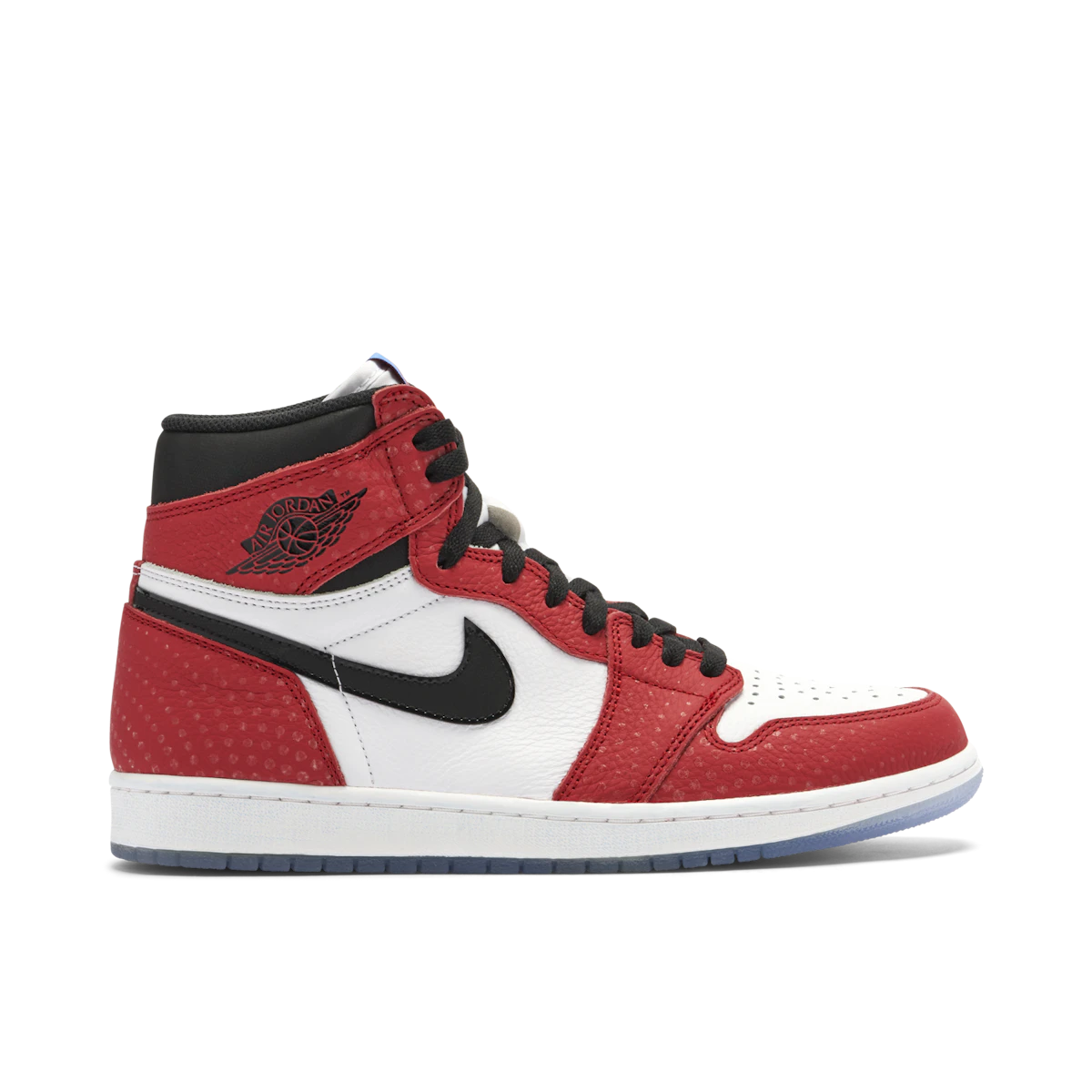 Jordan 1 Retro High Spider-Man Origin Story by Jordan's in Shoes. Available at KershKicks for £750.00. A must-have for fans of Jordan's looking to elevate their style with this Shoes.