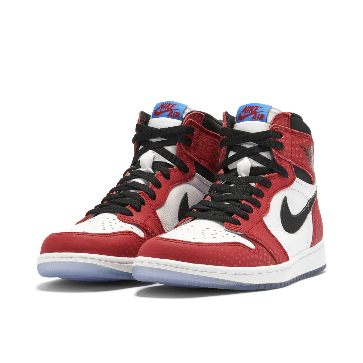 Jordan 1 Retro High Spider-Man Origin Story by Jordan's in Shoes. Available at KershKicks for £750.00. A must-have for fans of Jordan's looking to elevate their style with this Shoes.