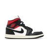 Jordan 1 Mid Gym Red Black White