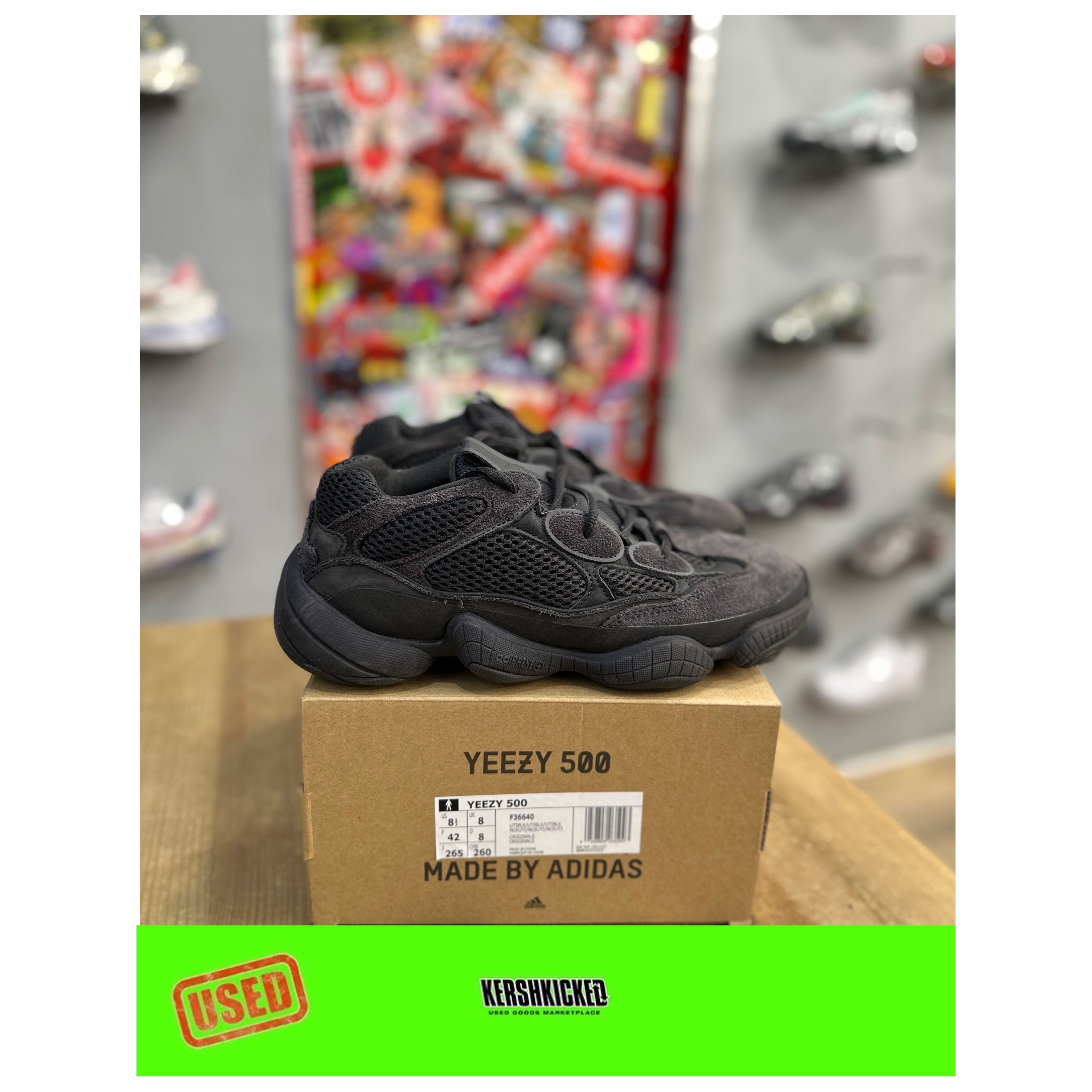 adidas Yeezy 500 Utility Black 2018 2023 UK 8 Yeezy KershKicks