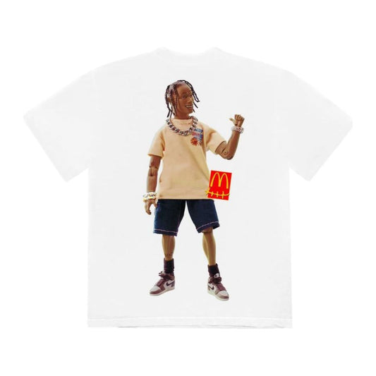 Travis Scott x McDonald's Action Figure Series T-Shirt White by Travis Scott in . Available at KershKicks for £95.00. A must-have for fans of Travis Scott looking to elevate their style with this T-Shirt.