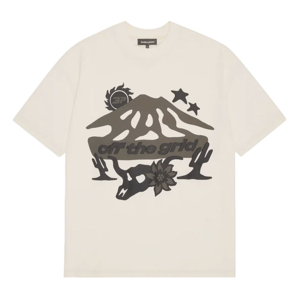 Broken Planet Market Off The Grid T-Shirt Vanilla White by Broken Planet Market in Uncategorized. Available at KershKicks for £85.00. A must-have for fans of Broken Planet Market looking to elevate their style with this T-Shirt.