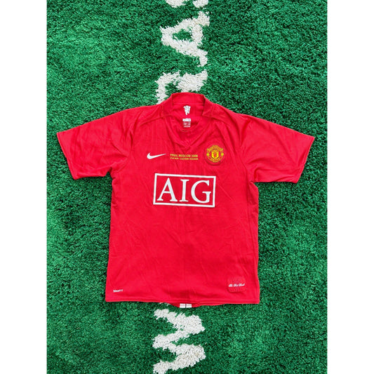 Manchester United Home Champions League Final Shirt 2008 M by KershKits in Clothing. Available at KershKicks for £75.00. A must-have for fans of KershKits looking to elevate their style with this Kits.