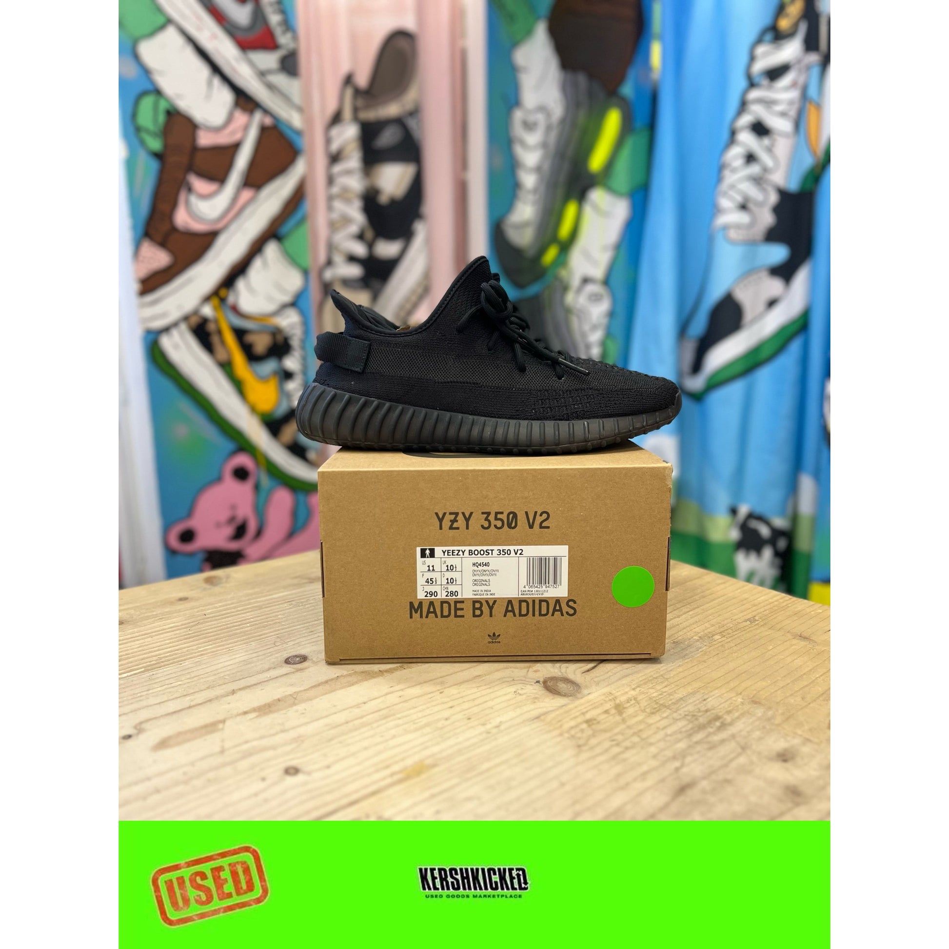 Yeezy 350 V2 Onyx UK 10.5 by Yeezy in . Available at KershKicks for £140.00. A must-have for fans of Yeezy looking to elevate their style with this Kershkicked.