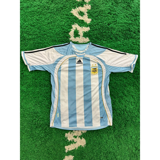 Argentina Home Shirt 2006-2007 M 8/10 by KershKits in Clothing. Available at KershKicks for £75.00. A must-have for fans of KershKits looking to elevate their style with this Kits.