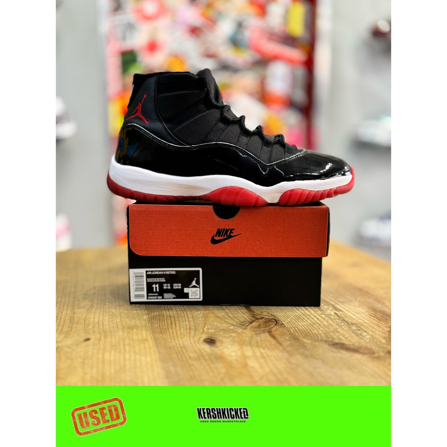 Jordan 11 Retro Playoffs Bred (2019) UK 10