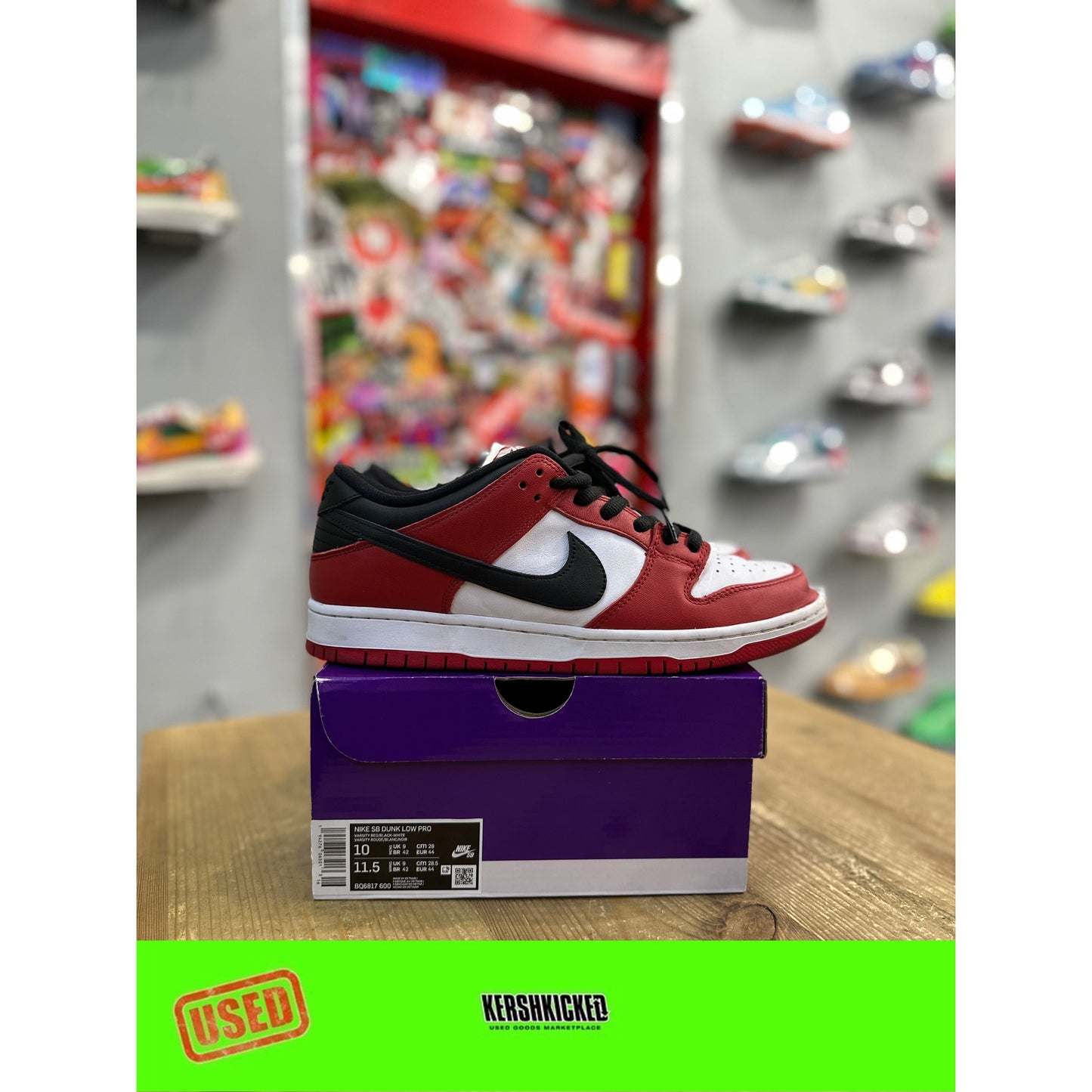 Nike SB Dunk Low Pro J-Pack Chicago UK9