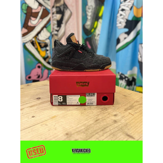 Jordan 4 Levis Black UK7 by Nike in . Available at KershKicks for £285.00. A must-have for fans of Nike looking to elevate their style with this Kershkicked.