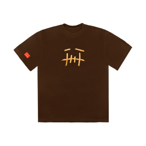 Travis Scott x McDonald's Fry II T-Shirt Brown by Travis Scott in . Available at KershKicks for £102.00. A must-have for fans of Travis Scott looking to elevate their style with this T-Shirt.