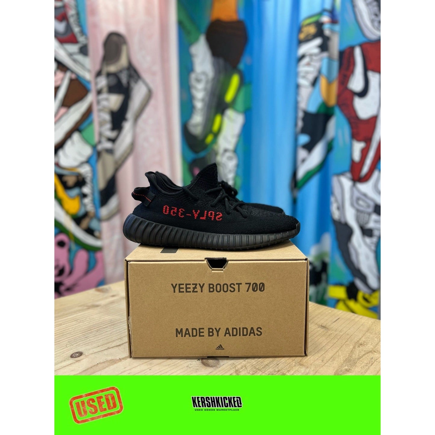 Yeezy 350 V2 Bred UK 7 by Yeezy in . Available at KershKicks for £125.00. A must-have for fans of Yeezy looking to elevate their style with this Kershkicked.