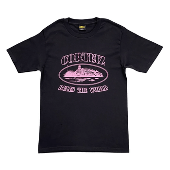 Corteiz Alcatraz Tee Black/Pink by Corteiz from £85.00