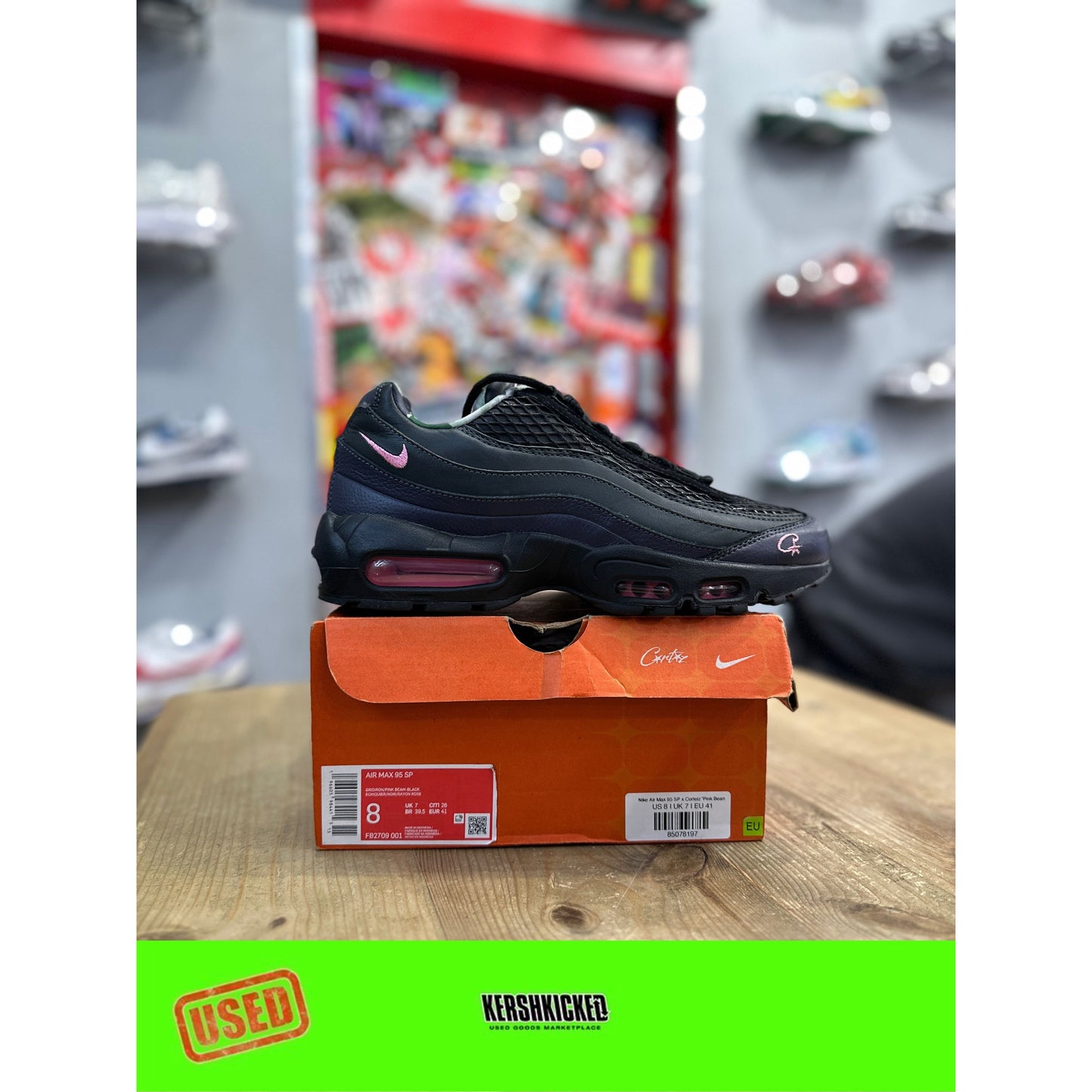 Nike Air Max 95 SP Corteiz Pink Beam UK 7.