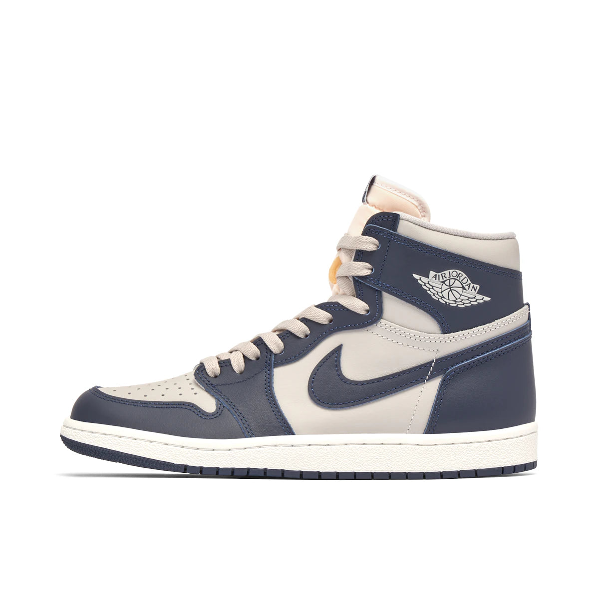 Jordan 1 High Retro 85 Georgetown by Jordan's in Shoes. Available at KershKicks for £250.00. A must-have for fans of Jordan's looking to elevate their style with this Shoes.