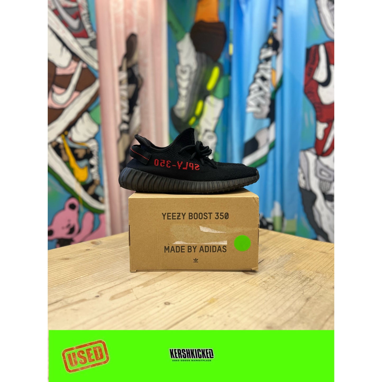 Yeezy 350 V1 Bred UK 8 by Yeezy in . Available at KershKicks for £110.00. A must-have for fans of Yeezy looking to elevate their style with this Kershkicked.