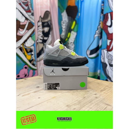 Jordan 4 Neon UK 7.5 by Nike in . Available at KershKicks for £185.00. A must-have for fans of Nike looking to elevate their style with this Kershkicked.